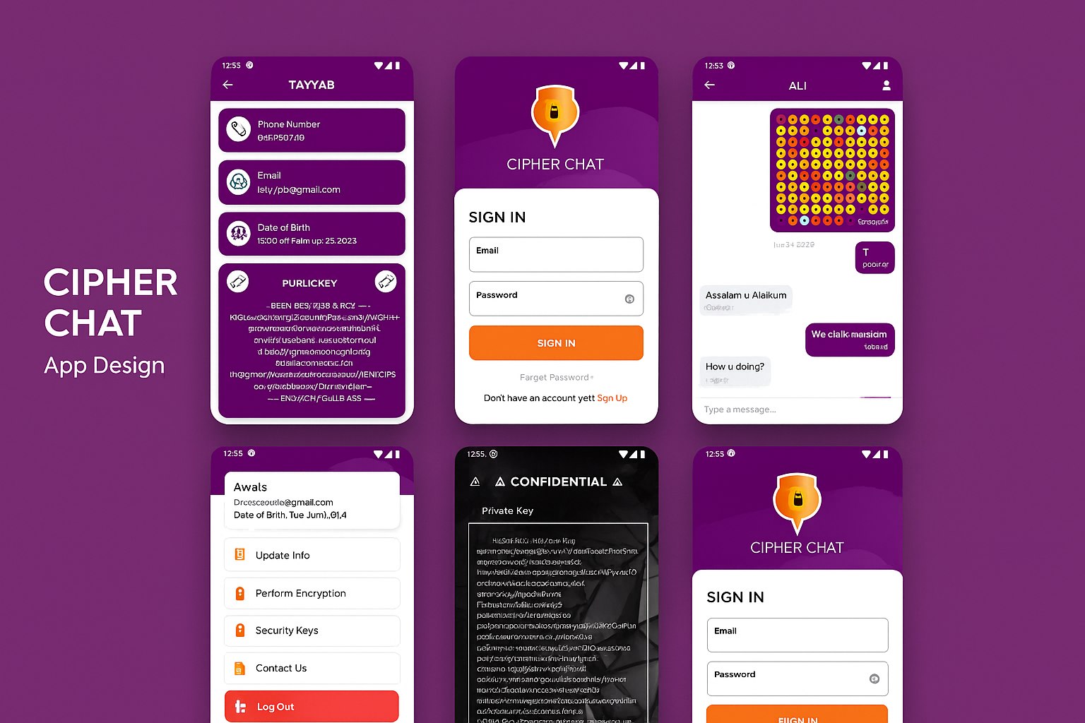 CipherChat - A Secure Messaging App