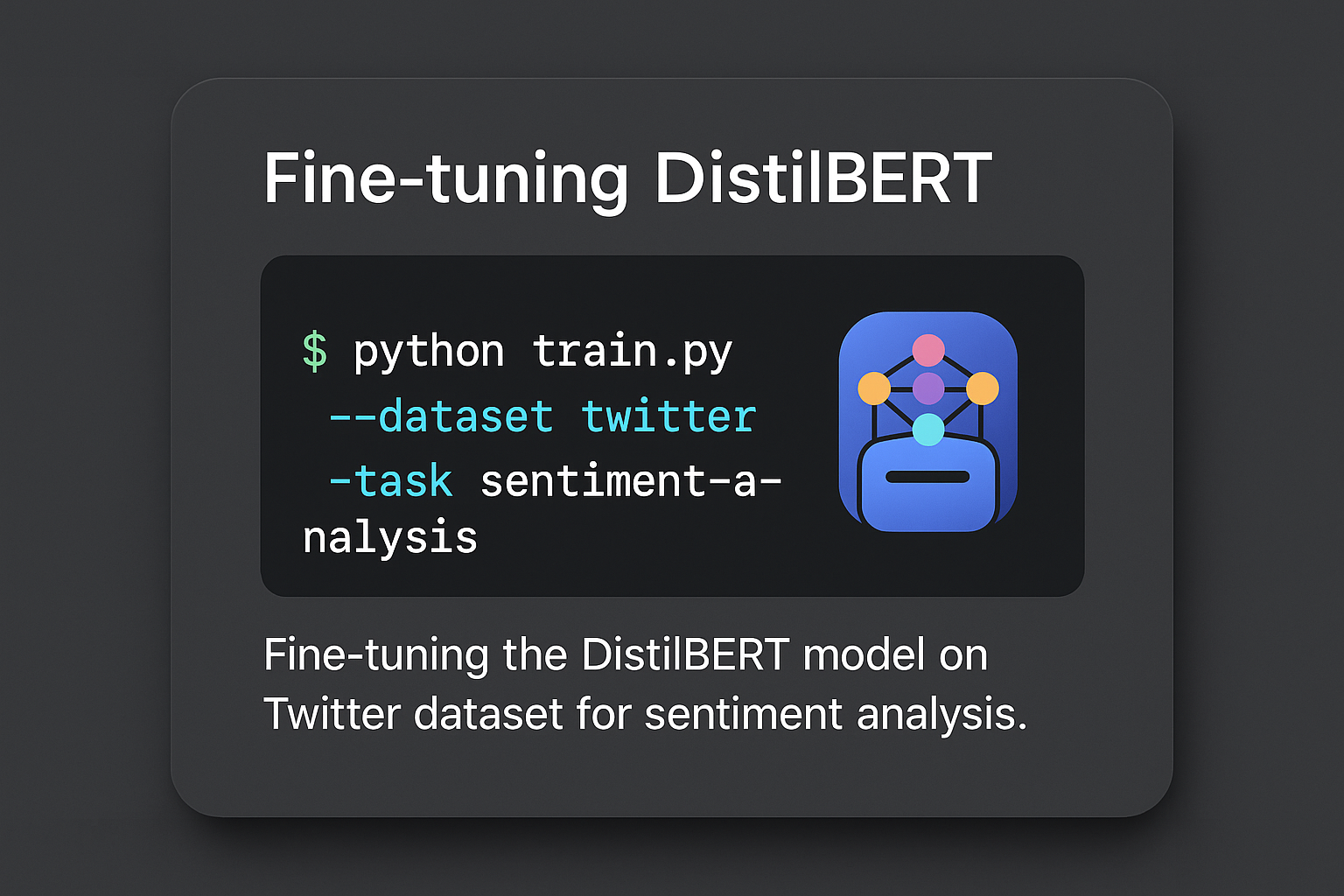 Fine-tuned DistilBert for Sentiment Analysis