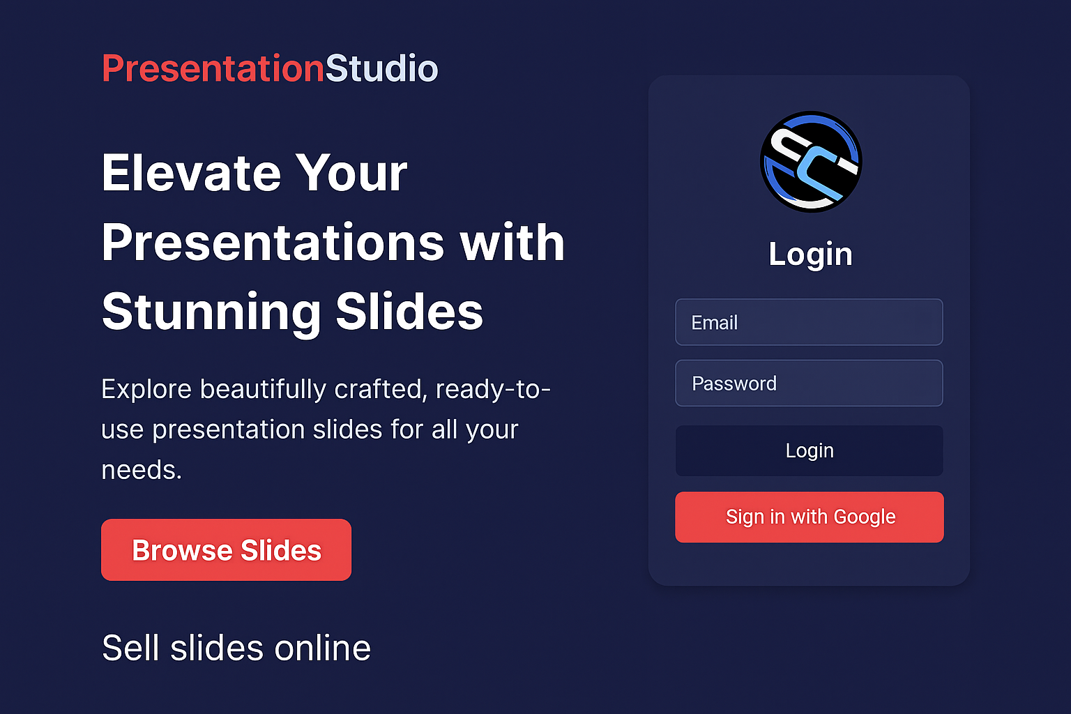 Presentation Studio - Sell your slides online
